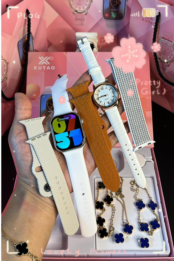 Montre connectée,  coffret pour femme